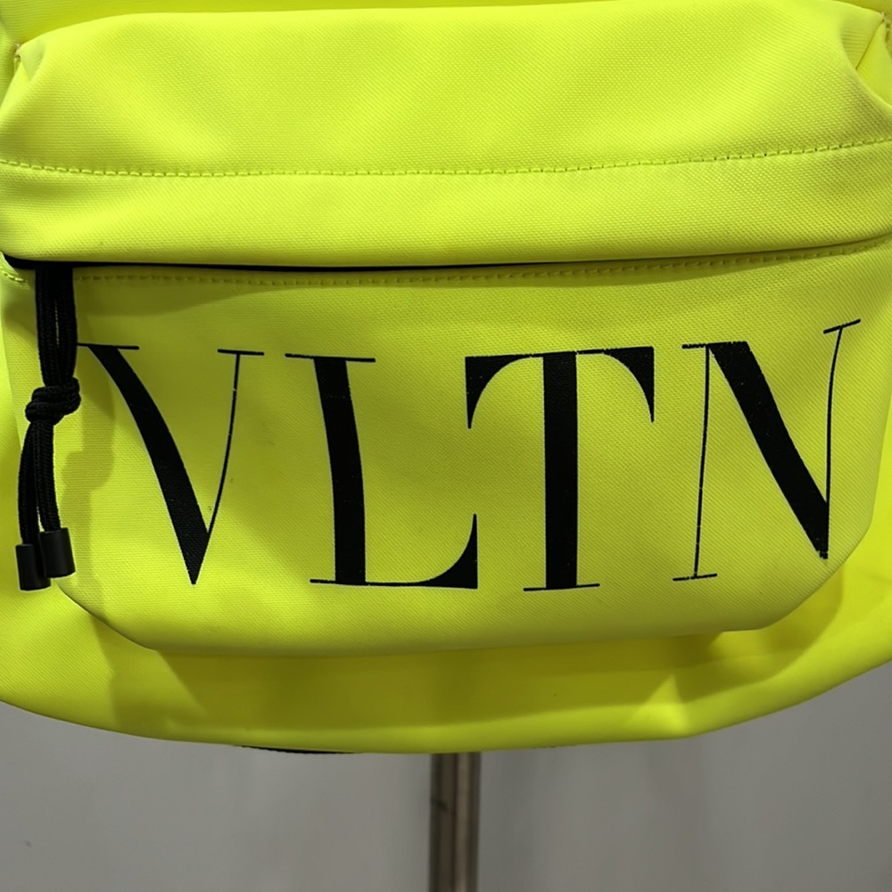 Valentino Garavani VLTN backpack neon black EUC! RARE - Picture 6 of 16